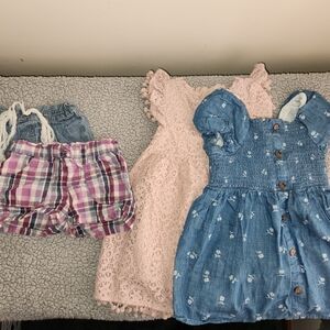 3T Bundle 2 Dresses And Two Pairs Of Shorts